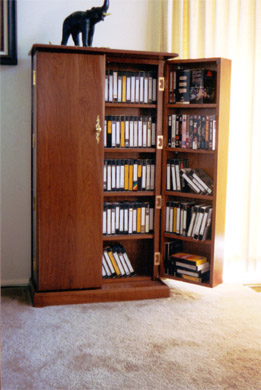 mahogany storage cabinet