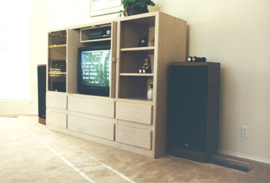white oak with pocket doors