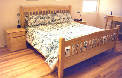 Ash platform bed