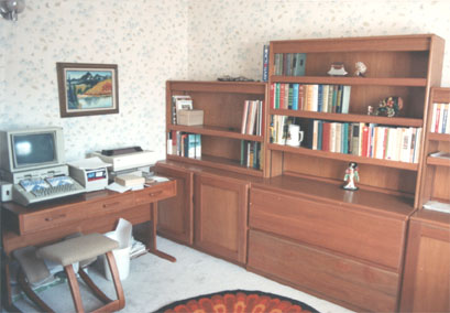 Mahogany wall unit