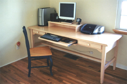Two drawer computer desk