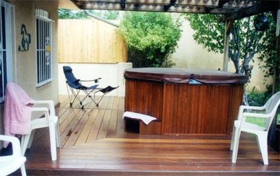 custom mahogany deck