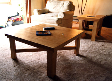 Alder Coffee Table With Slats