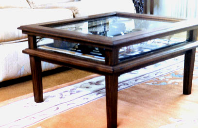 Coffee Table With Glass Insert