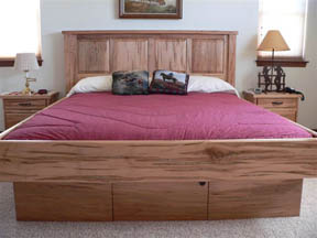 Wormy maple waterbed
