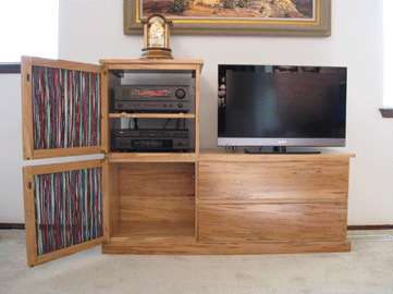 Wormy Maple Entertainment Center