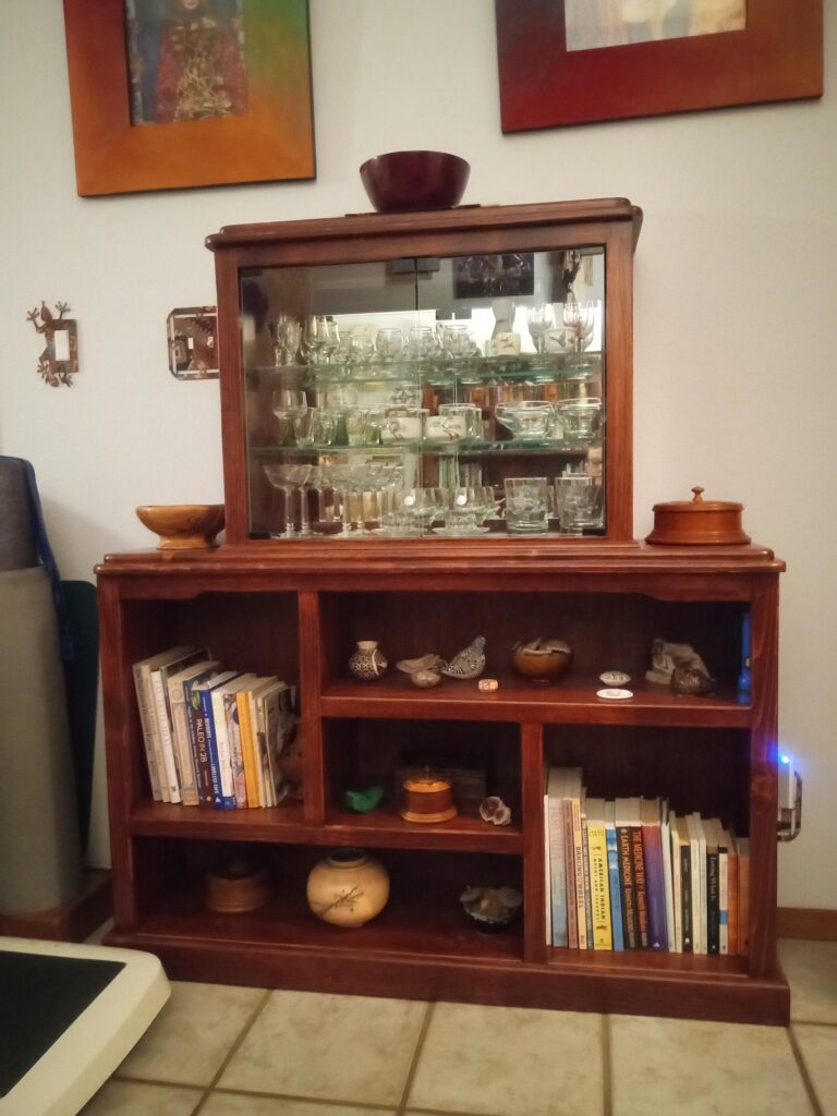 Pine Curio Cabinet