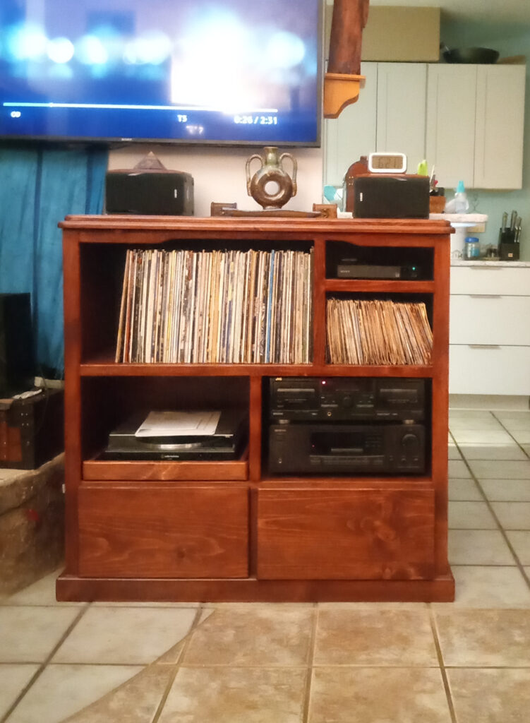 Pine Curio Cabinet